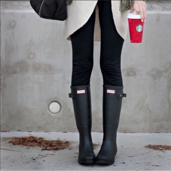 Hunter Shoes - Hunter // Original Tall Matte Striped Rainboot